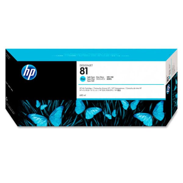 Tinta HP 81 original C4934A Lt Cyan