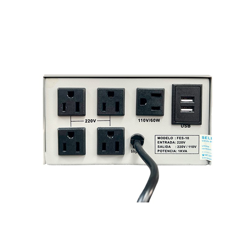 Estabilizador de Voltaje Elise - Fase FES-10, Estado Sólido, Potencia: 1KVA = 1000VA - Imagen 2