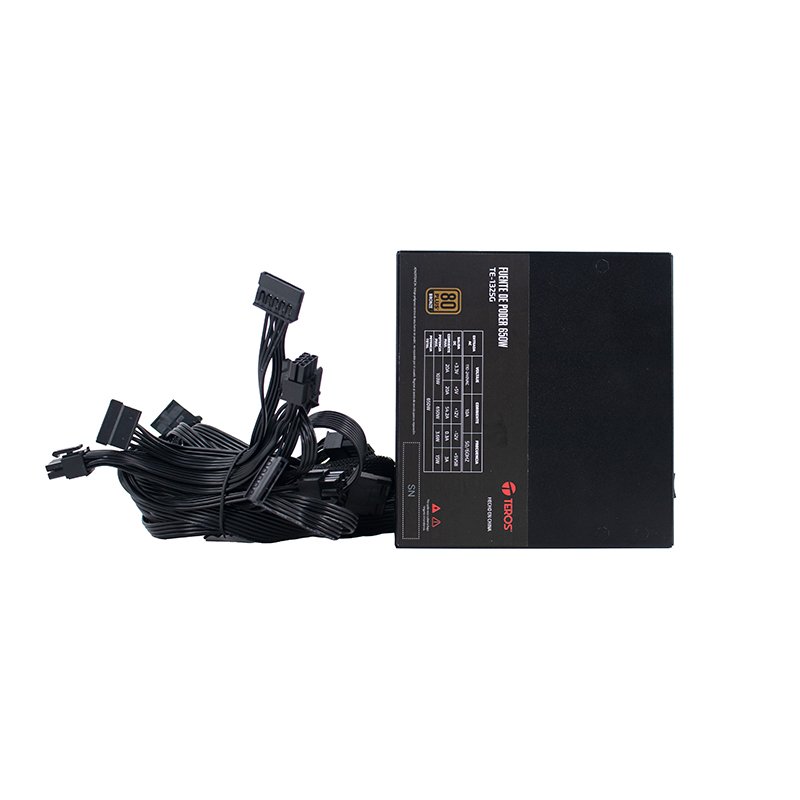 Fuente de alimentación Gamer Teros TE-1235G, Formato ATX, 650W 80 Plus Bronze 110-240V - Imagen 2