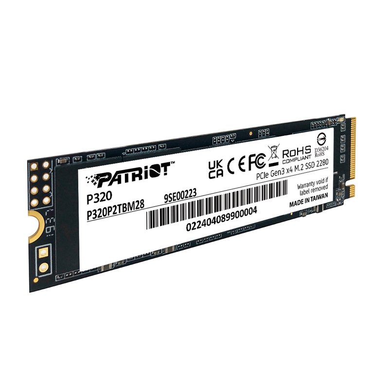 Unidad en estado sólido PATRIOT P320, 256GB, M.2 2280 PCIe Gen 3 x4 NVMe 1.3 - Imagen 2