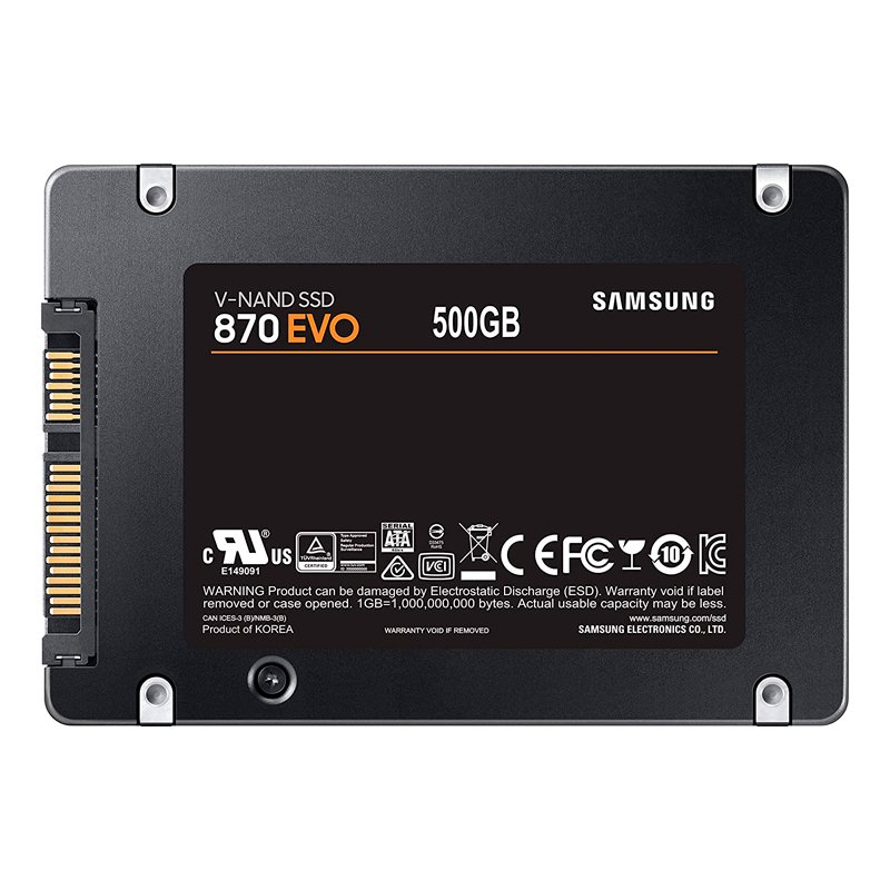 Unidad en estado solido Samsung 870 EVO 500GB, 2.5”, SATA 6Gb/s - Imagen 3