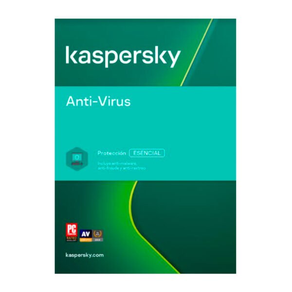 Software Kaspersky Anti-virus, para 3 PCs, Licencia 2 años, Producto Virtual.