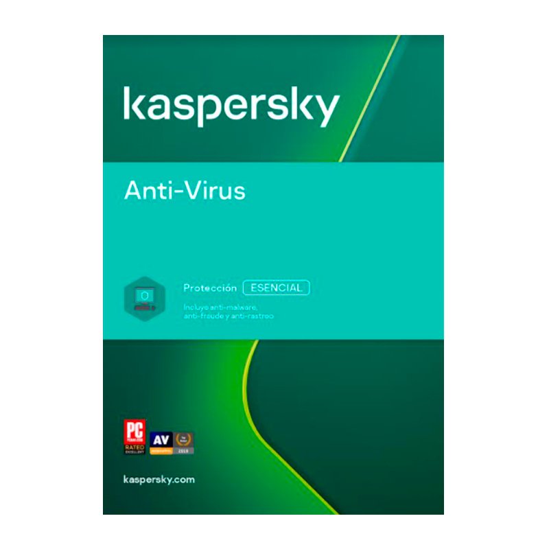 Software Kaspersky Anti-virus, para 3 PCs, Licencia 2 años, Producto Virtual.