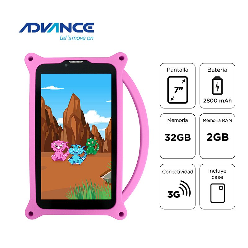 Tablet Advance Intro TR6955, 7” IPS 1024x600, Android 11 Go, 3G, Dual SIM, 32GB, RAM 2GB