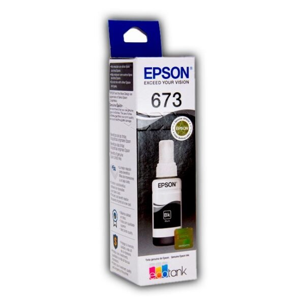 ▷Tinta Epson L800, L1800, L850 【 673 – Original 】 Negro