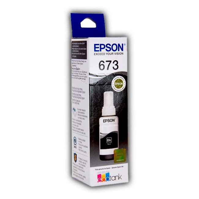 ▷Tinta Epson L800, L1800, L850 【 673 – Original 】 Negro