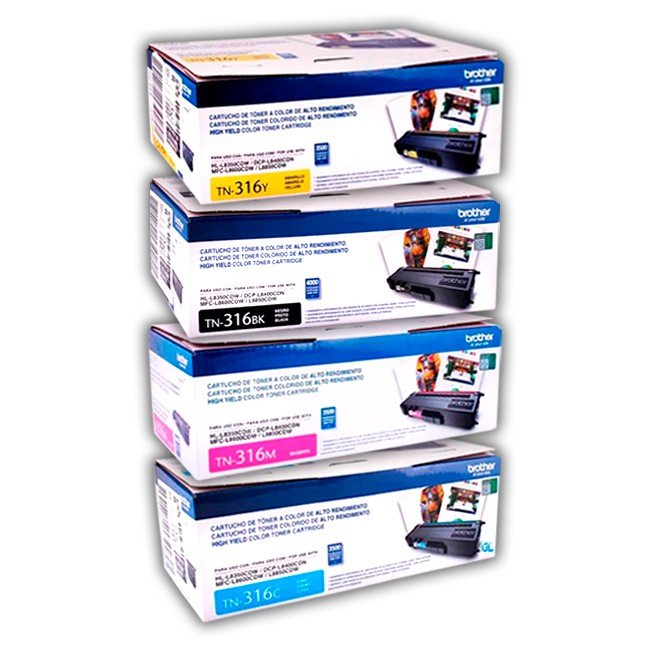 Toner Brother HL-L8350, MFC-L800CDW TN316 Pack Original