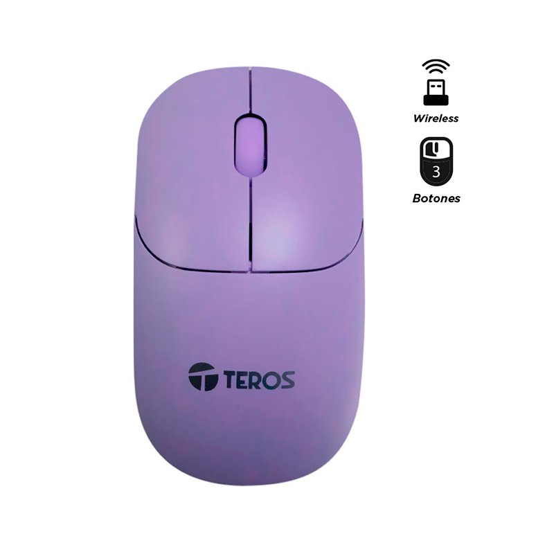 MOUSE STD WIRELESS TE1219 PPL - Imagen 2