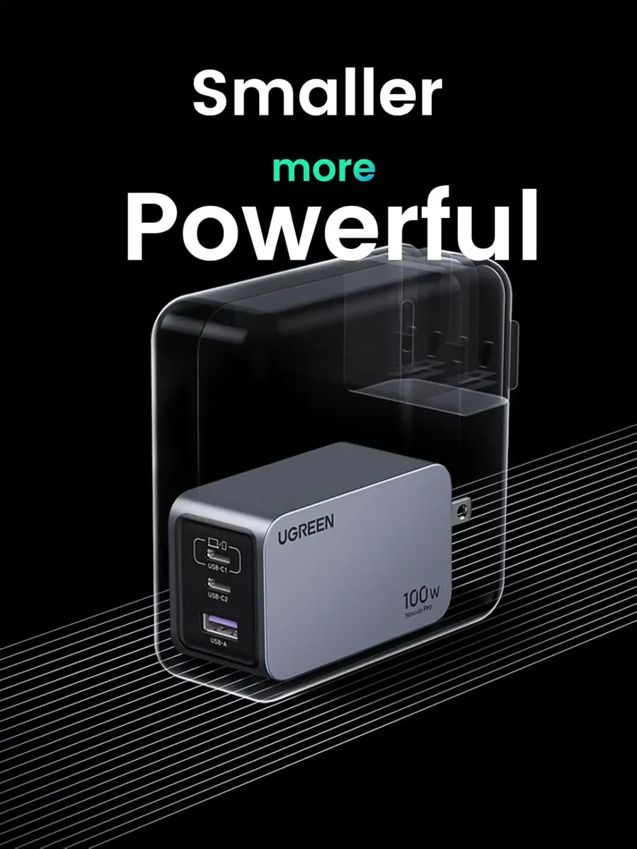 Cargador Ugreen Nexode 100w Gan X757 (25873) Carga Rápida - Imagen 7