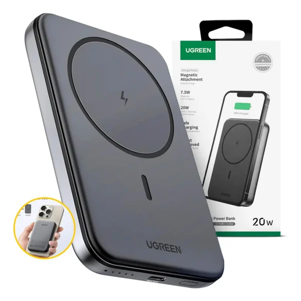 Power Bank Ugreen 10000mah 20w Carga Rápida USB-C Compacto