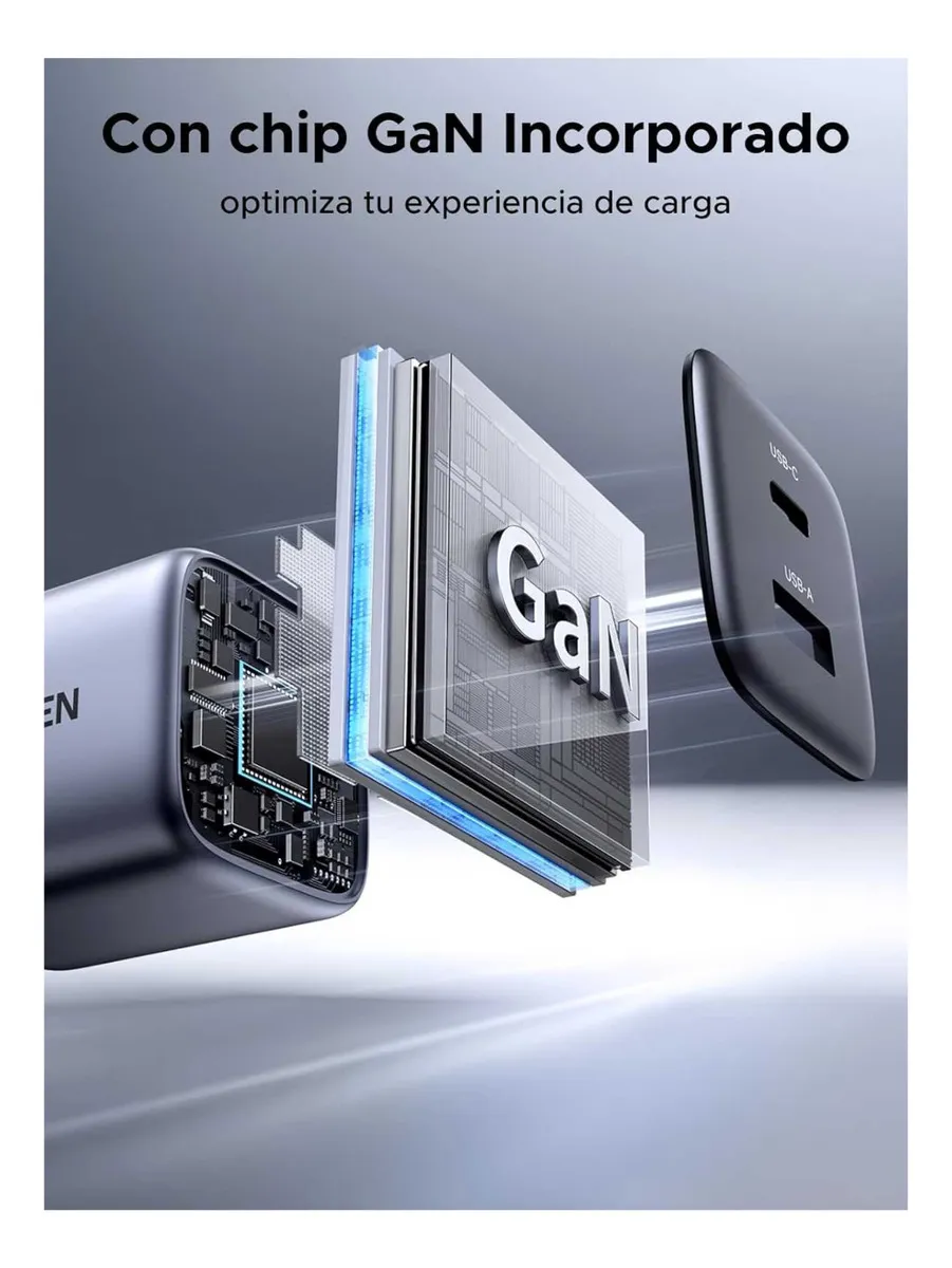 Cargador Ugreen 30w Gan X516 (65025) Carga Rápida - Imagen 2