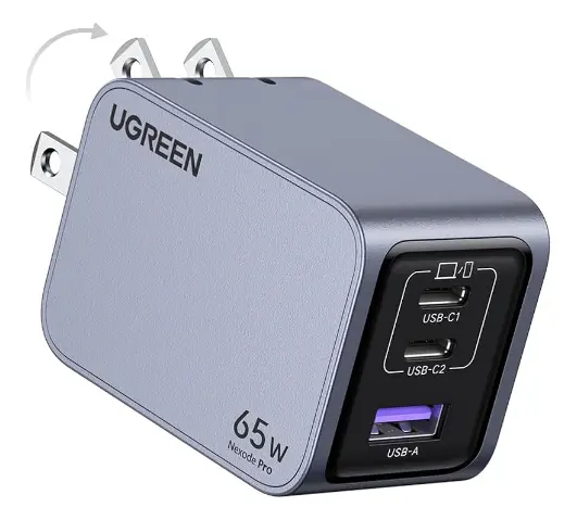 Cargador Ugreen Nexode 65w Gan X755 (25870) Carga Rápida - Imagen 3
