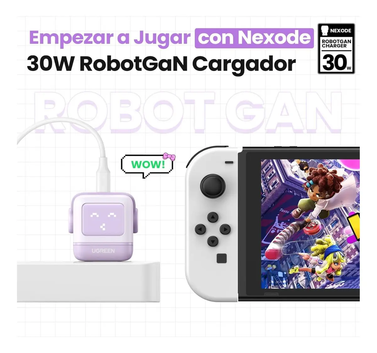 Cargador Ugreen Nexode Robot Gan 30w CD359 (25036) Carga Rápida - Imagen 6