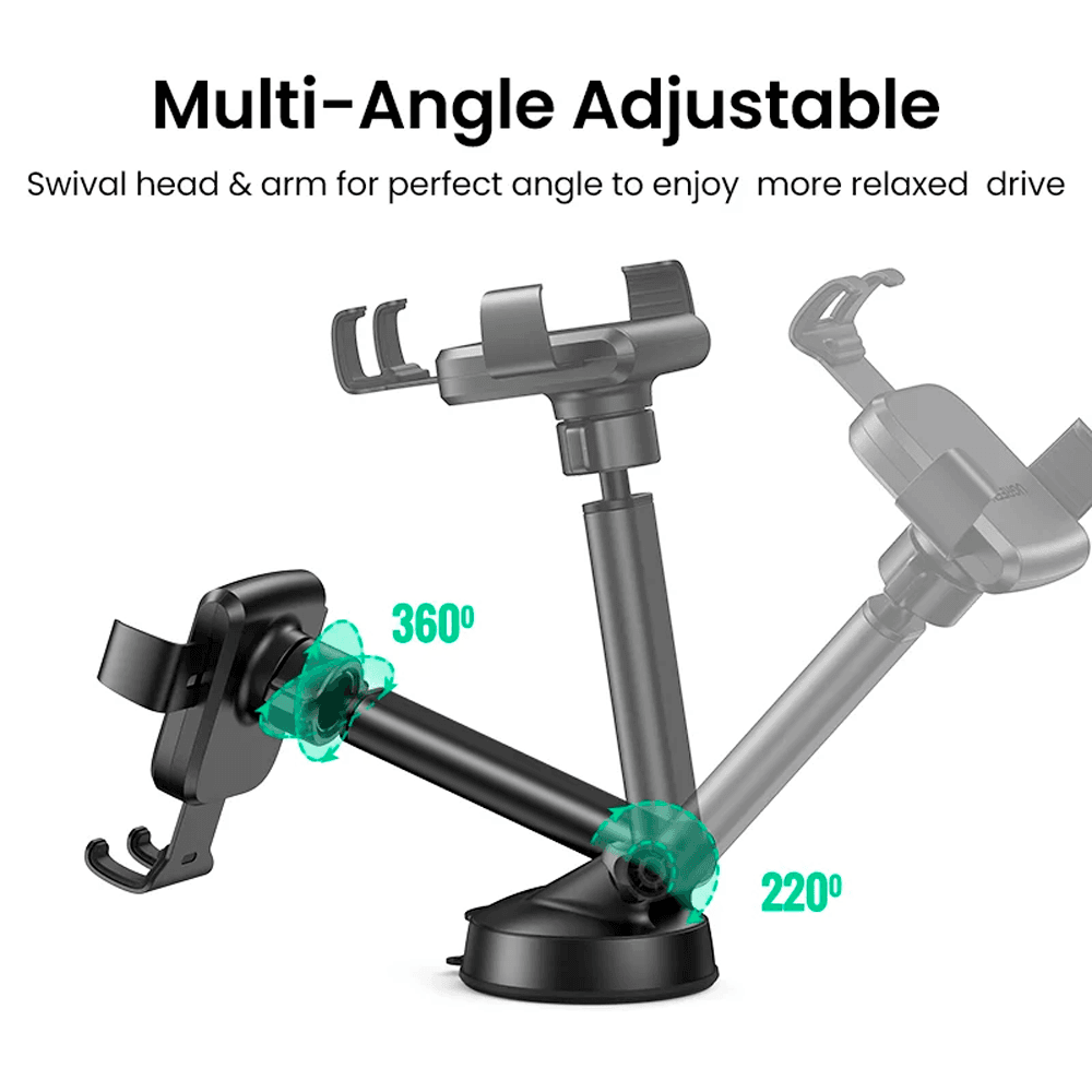Soporte para Celular de Auto UGREEN LP200 con Succión y Rotación 360° - Imagen 3