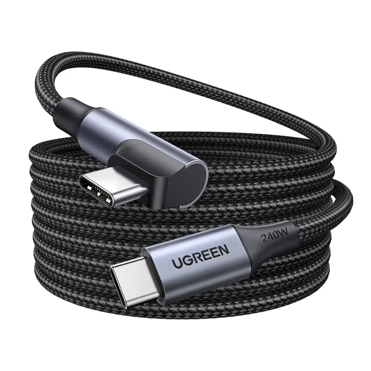 Ugreen Cable UDB- C a USB-C 240w 90 Grados Negro L536 - Imagen 2
