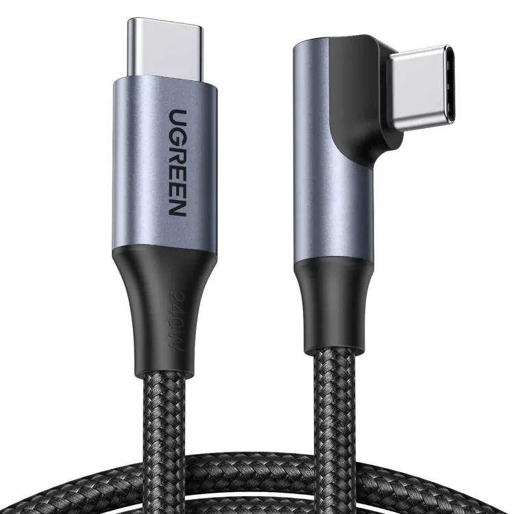 Ugreen Cable UDB- C a USB-C 240w 90 Grados Negro L536