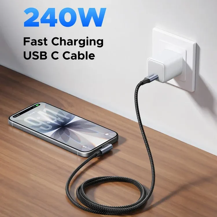 Ugreen Cable UDB- C a USB-C 240w 90 Grados Negro L536 - Imagen 3