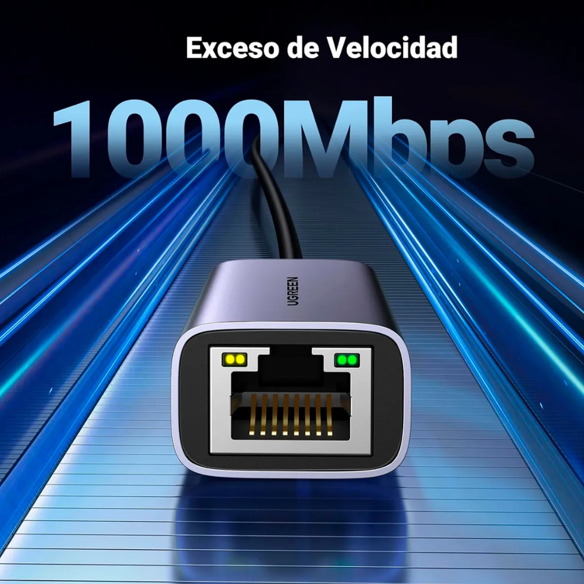 Adaptador USB-C a Ethernet UGREEN Gigabit 1000Mbps RJ45 para MacBook y Laptop CM199 - Imagen 4