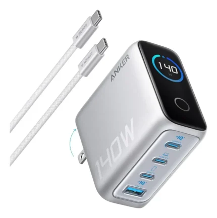 Cargador Anker 140W 4-Port PD 3.1 con USB