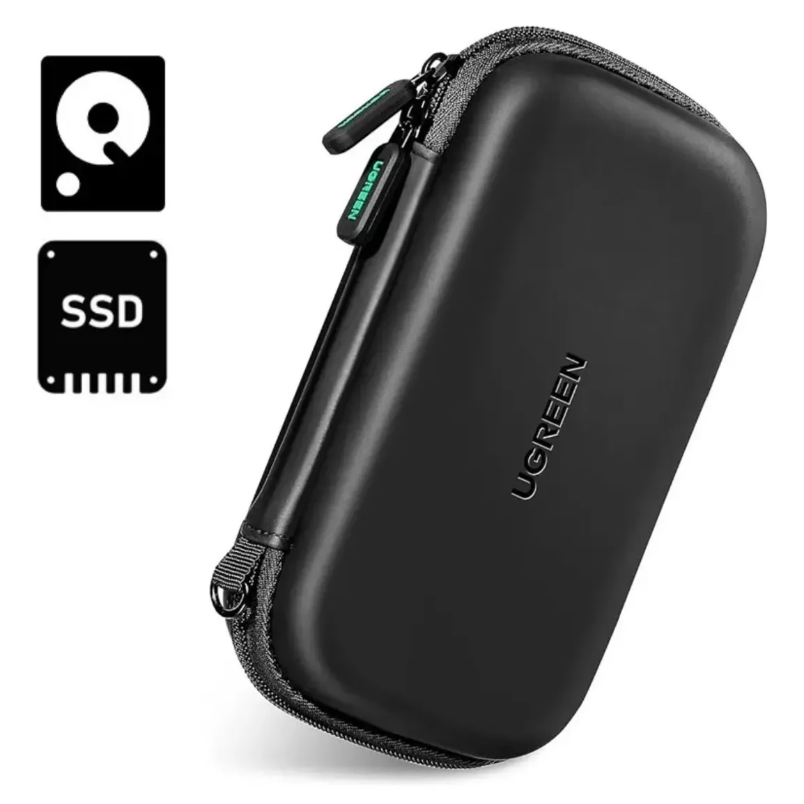 Estuche Rígido Ugreen Disco Duro Portátil Cables LP128 – 50274