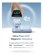Cargador 3 En 1 25W Qi2 MagSafe Plegable Ugreen W711 – 55676 - Imagen 3