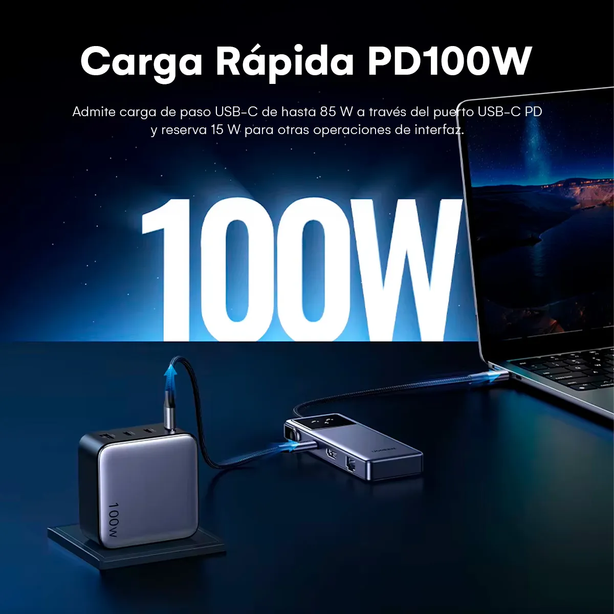 Hub adaptador Ugreen 7 En 1 Multi Puertos Ethernet HDMI 4K@60Hz USB-C USB-A Para Laptop MacBook - Imagen 4