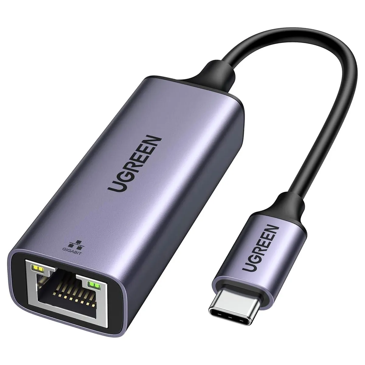 Adaptador USB-C a Ethernet UGREEN Gigabit 1000Mbps RJ45 para MacBook y Laptop CM199