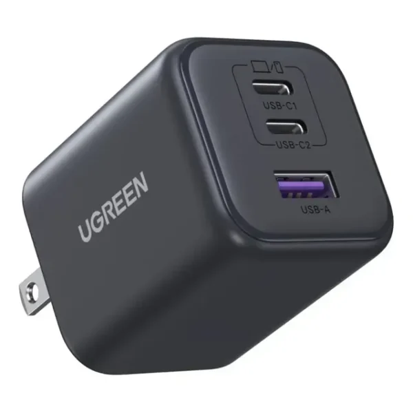 Ugreen 65155b Nexode 45w Usb C Gan 2 Ports Wall Charger Negro