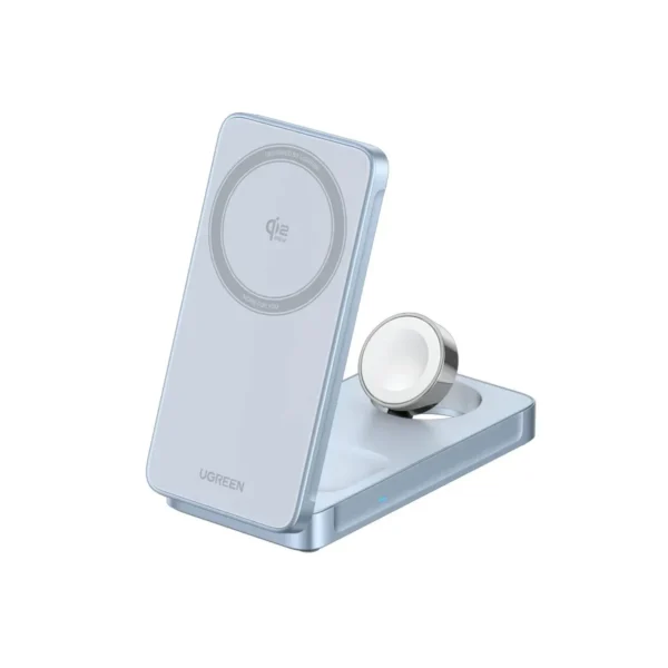 Cargador UGREEN 3 en 1 25W Qi2 Magsafe Inalámbrico Magnético Plegable 65901