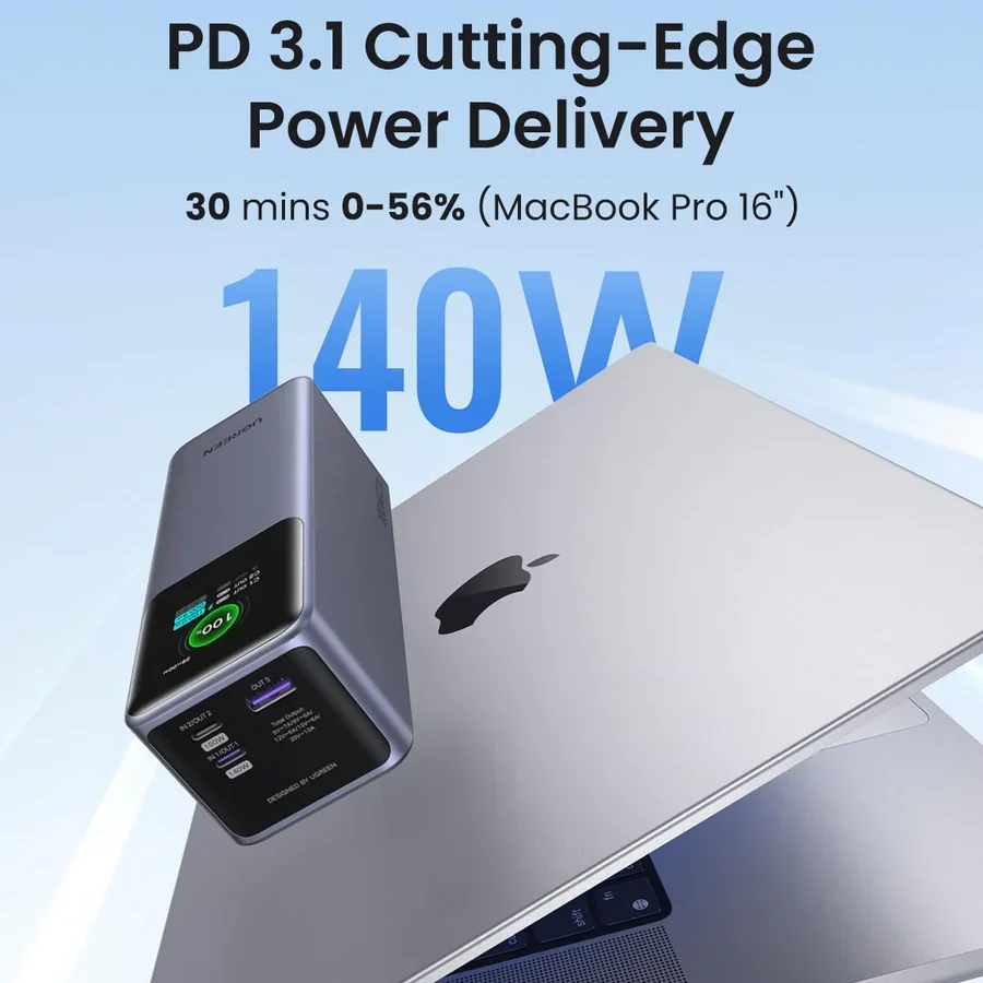 Ugreen Power Bank Nexode 25000 mAh 200W Portátil PD QC PB722 – 35525 - Imagen 4