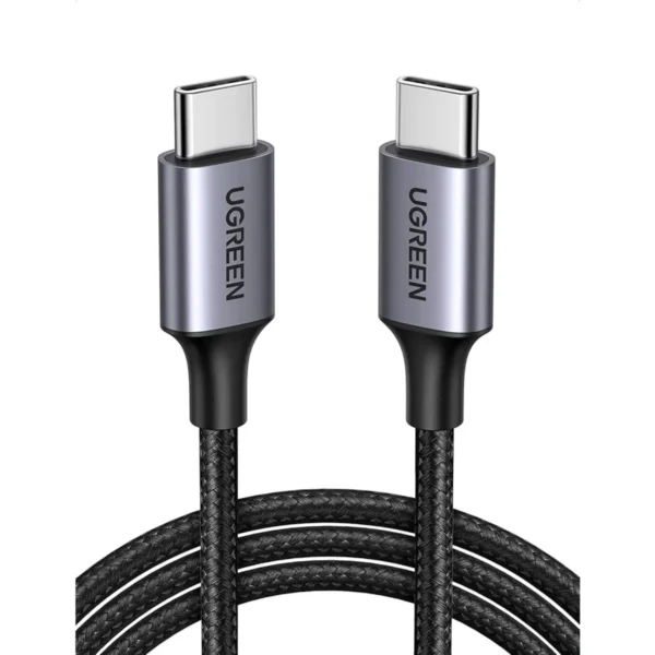 Cable UGREEN USB-C a USB-C 1M, 60W PD Carga Rapida 20V 3A US261 50150