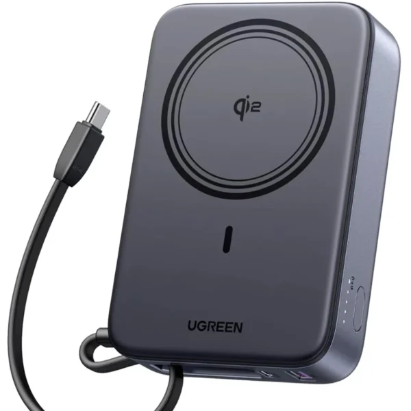 Power Bank Magnético UGREEN PB567 Qi2 20000mAh Cable Integrado
