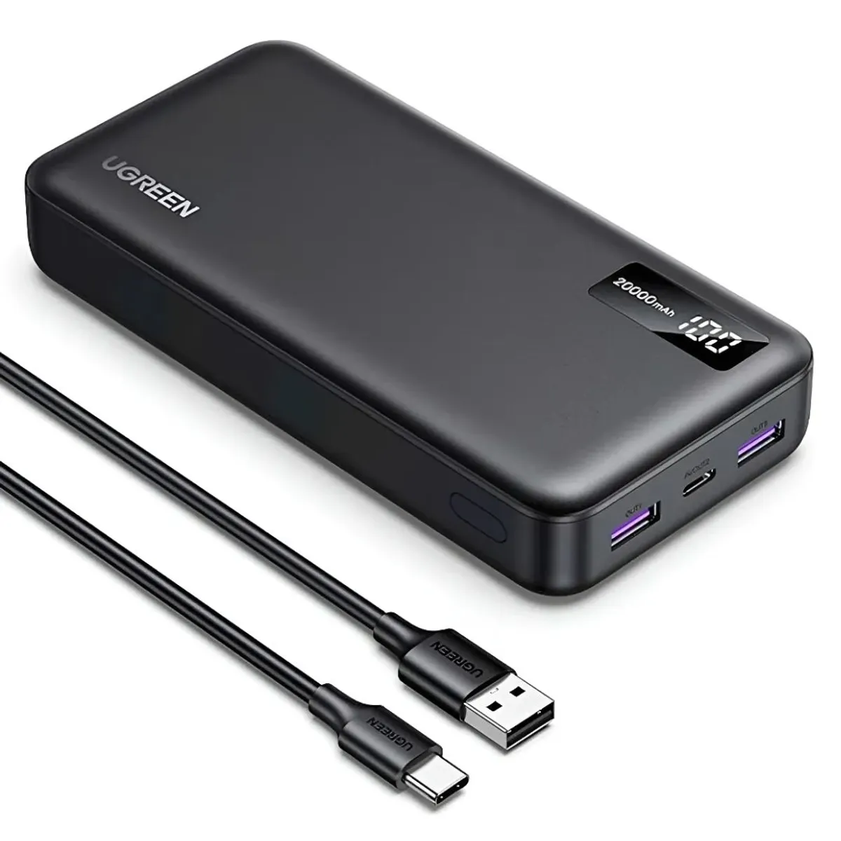 Power Bank UGREEN PB312 20000 mAh 20W PD Carga Rápida USB-C y USB-A