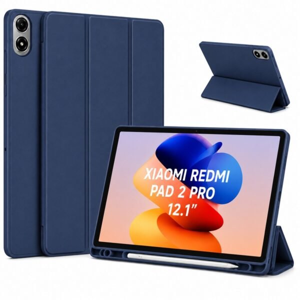 Funda Smart Cover con Porta Lapiz para Tablet XIAOMI REDMI PAD 2 PRO 12.1″