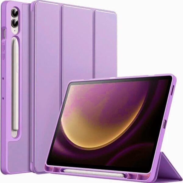 Funda Smart Cover con Porta Lápiz para Tablet Samsung Tab S9 Plus 12.4″