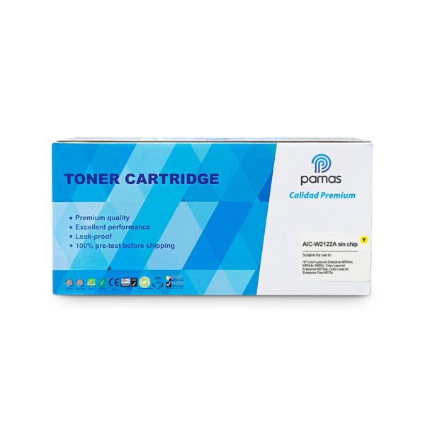 Toner PAMAS Compatible HP212A / W2120A Sin Chip – Amarillo